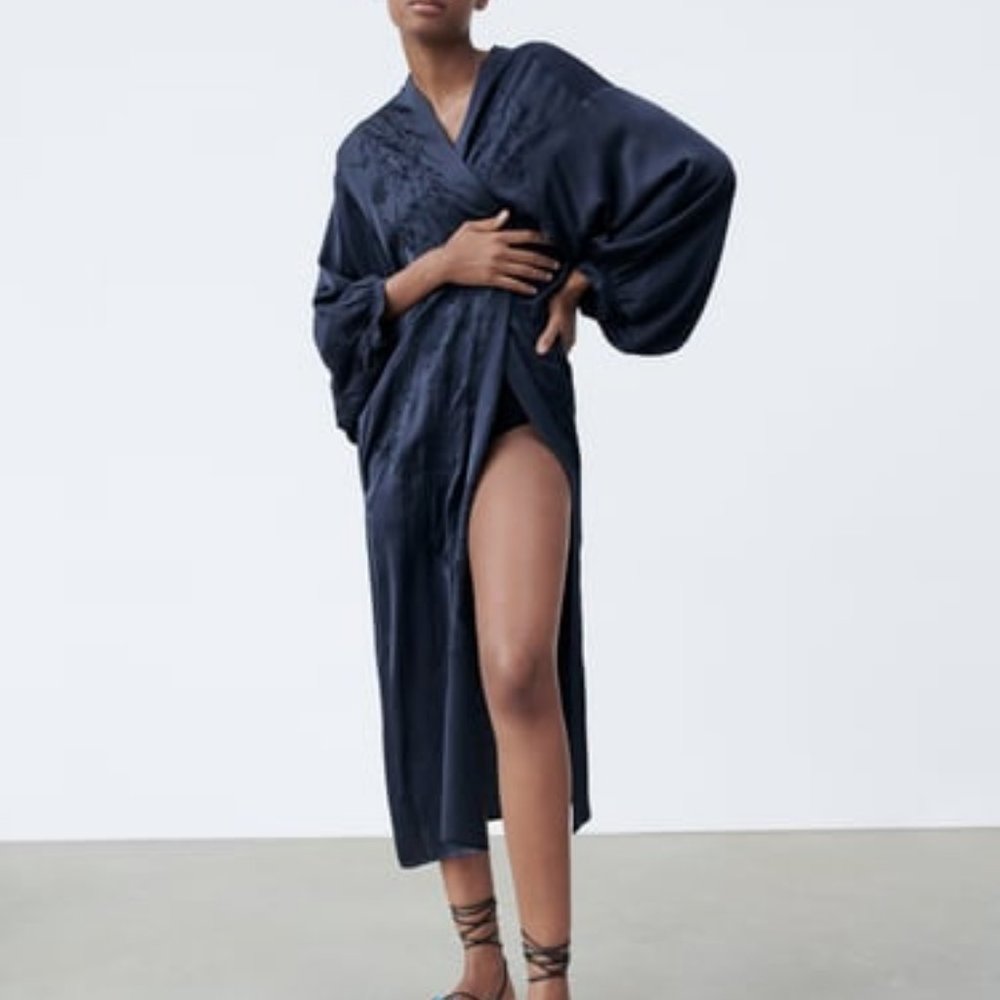 Zara EMBROIDERED KIMONO - Picture 4 of 4